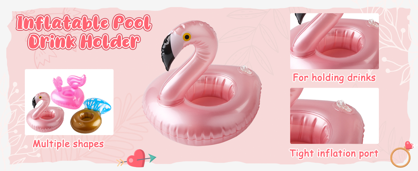  Inflatable Pool Drink Holder Floating Coasters 