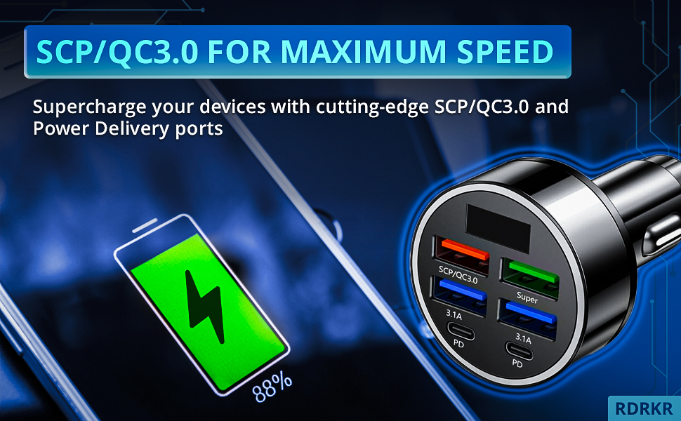 6 port speed display