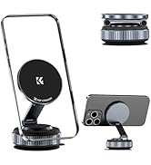 K&F CONCEPT 360° Vacuum Magnetic Car Mount, Foldable & Adjustable Magnetic Phone Holders for Your...