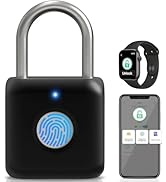 Smart Padlock,Gym Locker Lock,Fingerprint Padlock USB Rechargeable for Gym Locker,Locker, School,...
