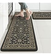 KIMODE Comfort Kitchen Floor Mats Cushioned Anti Fatigue,Boho Farmhouse Kitchen Sink Rug,Memory F...