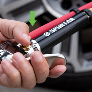 air chuck with pressure gauge