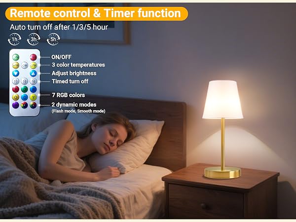 Battery powered desk lamp
