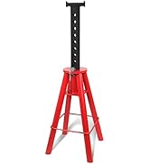 DNA MOTORING 10T Pin-Type Jack Stands Heavy Duty Steel 10 Ton (20,000 lbs) Capacity,Adjustable He...