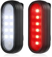 2 Pack Running Lights for Runners, Small Clip on Flashlight, Rechargeable Safety Lights for Walki...