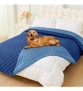 Smiry Waterproof Dog Bed Cover Blanket, Soft Reversible Pet Blanket, Washable Leakproof Cats Dogs...