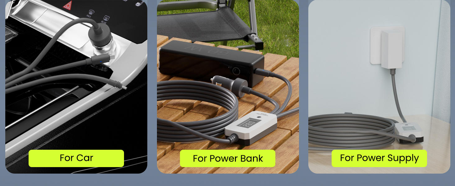 Starlink Mini 3 in 1 Power Cable with Digital Voltage Display