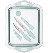 Tasty Multifunctional Cutlery Set, Includes Cutting Board with Built-In 7.5-Quart Collapsible Tub...