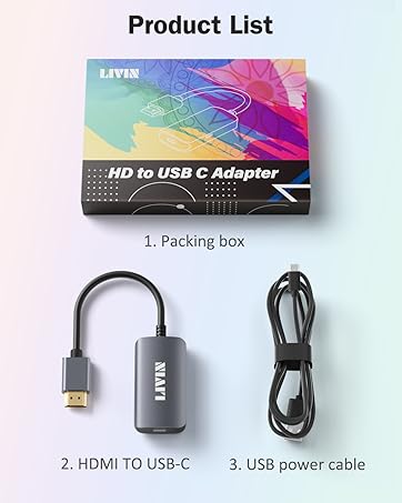 HDMI to USB C Type C Adapter