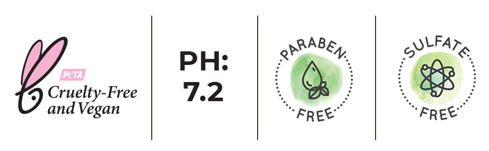 cruelty free, vegan, natural ingredients, paraben free, sls free