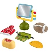 Fisher-Price Baby Toys Mini Me Moments Tiny Tailgater Set, 6 Sports-Themed Sensory Activities for...