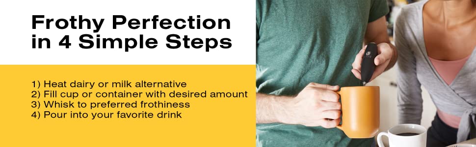 frothy perfection in 4 simple steps
