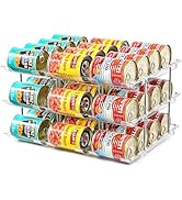 Amllas Can Organizer for Pantry, Stacking Can Storage Organizer Pantry,Automatic Can Rack for Fri...