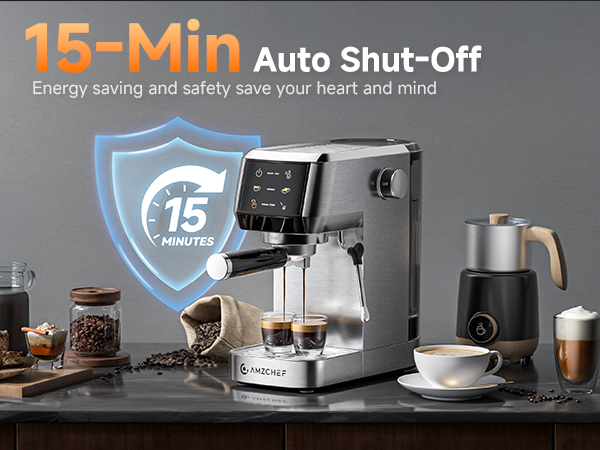 15-Min Auto Shut-Off Energy saving and safety, save your heart and mind