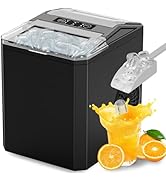 OLIXIS Countertop Ice Maker, 9 Cubes in 6 Mins, 26lbs in 24Hrs, 2 Sizes of Bullet Ice, Auto-Clean...