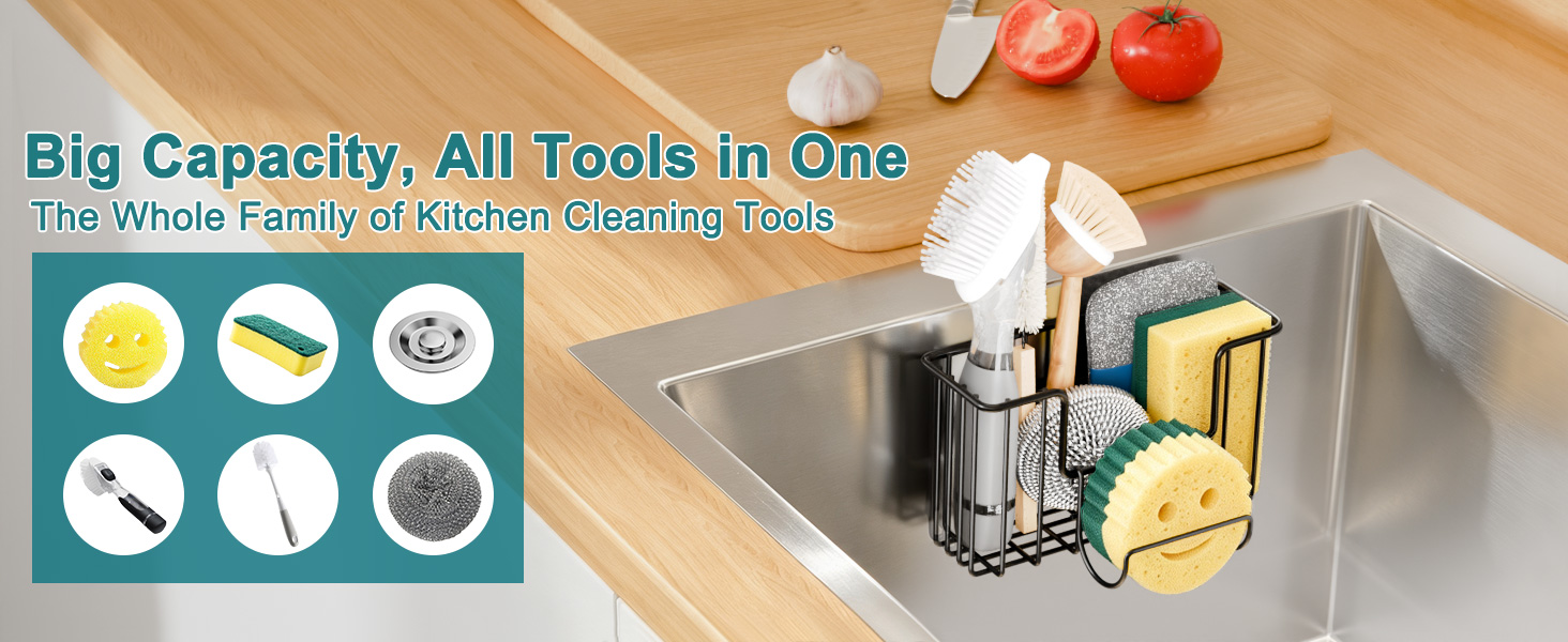 brush organizer kitchen brush holder soap and sponge holder for the kitchen sponge holder