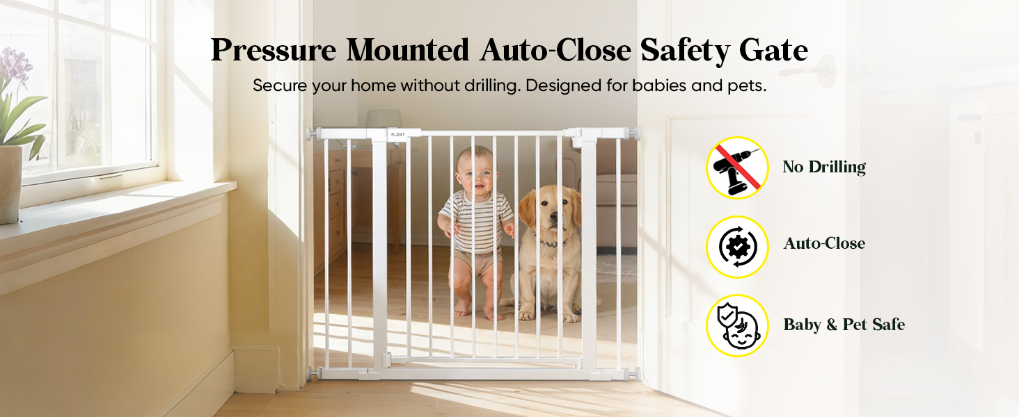Pressure Mounted Auto-Close Safety Gate