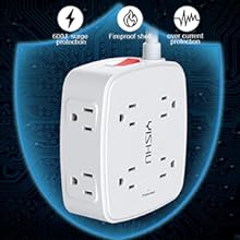 flat plug power strip