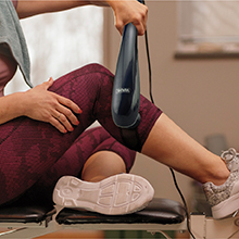 Provides deep muscle massages for large surface areas, like the back.