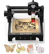 ACMER S1 2500mW Laser Engraver, Portable Cutter &amp; Engraving Machine for Beginners,130×130mm Worki...