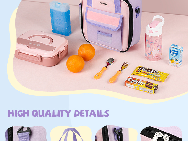 purple lunch box for girls