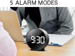 ORIA Digital Alarm Clock, (New Version) HD LED Display Digital Alarm Clock