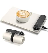 Coffee Mug &amp; Cup Warmer - 7-Temperature Foldable Heater Pad (100-212°F) for Desks, Fast Even Heat...