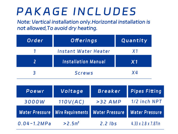 110 volt water heater