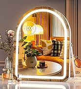 Arched LED Makeup Mirror