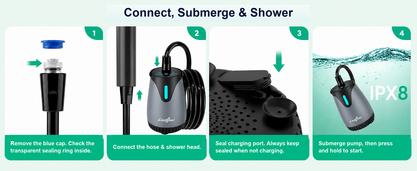 camping shower pump