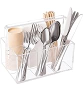 Utensil Holder Silverware Caddy Countertop Cutlery Organizer For Napkins Flatware Spoon Fork Knif...