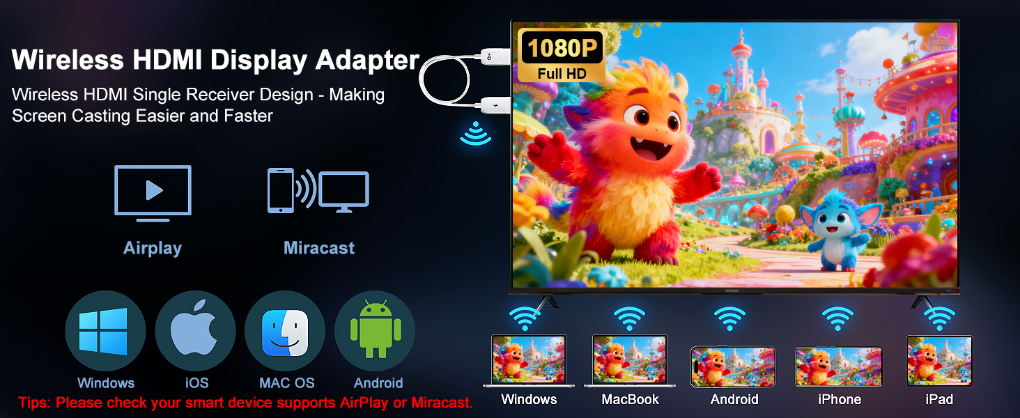 wireless hdmi display adapter for iphone.