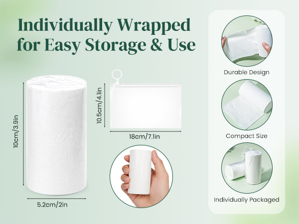 Individually Wrapped for Easy Storage &amp; Use