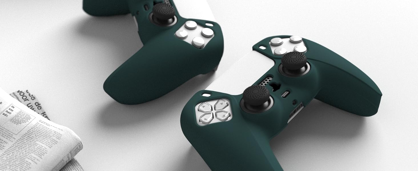PlayVital Pure Series Anti-Slip Silicone Cover Skin for ps5 Controller