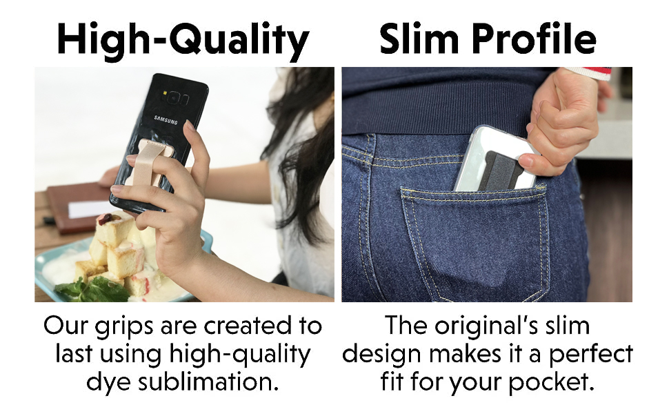 WUOJI Phone Grip Finger Strap Holder