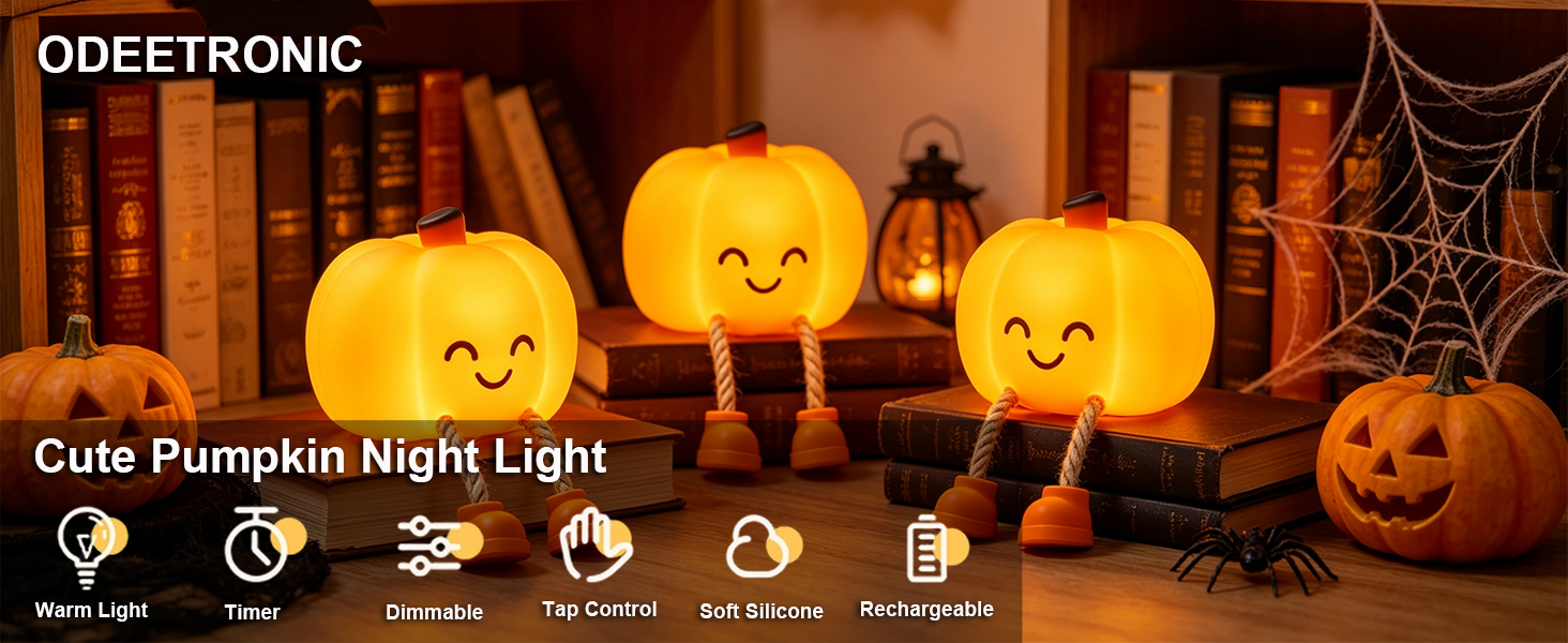 Cute Halloween Pumpkin Night Lights