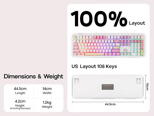 TH108 Wireless Gaming Keyboard