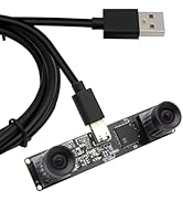 SVPRO 210fps Monochrome Global Shutter USB Camera Module Dual Lens Synchronization Black/White Ca...