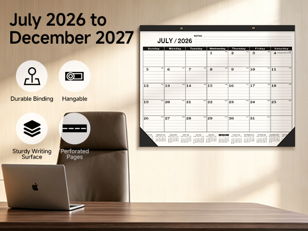 Desk Calendar 2026-2027 