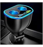 4 in 1 Cigarette Lighter Splitter Dual Cigarette Light Port Car Charger,66W High Power Fast Charg...