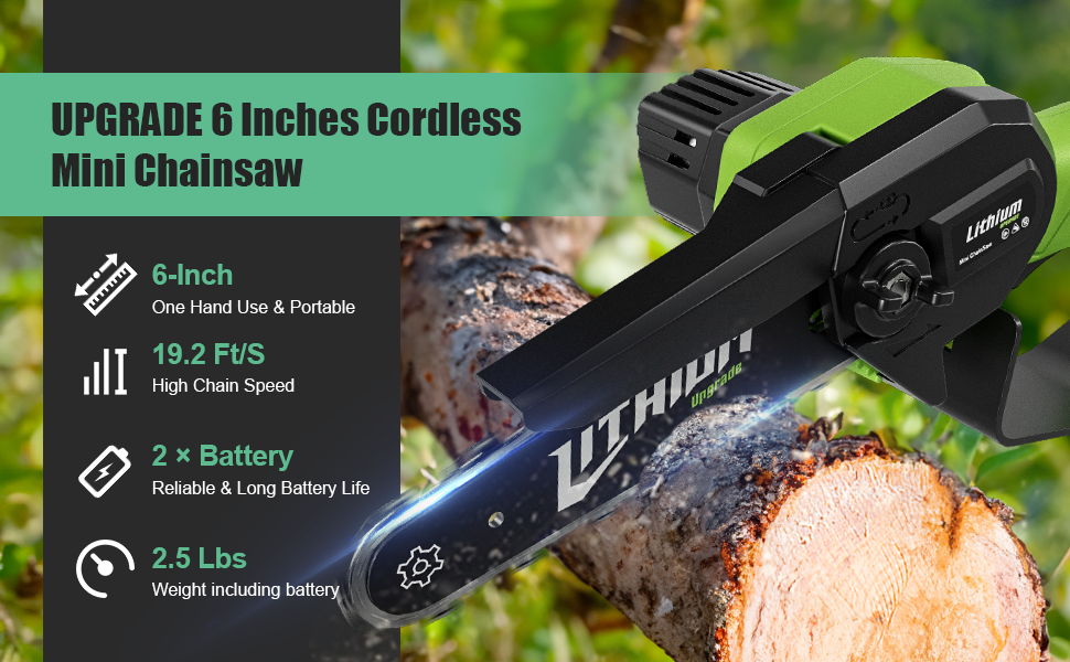 mini chain saw 6 inches