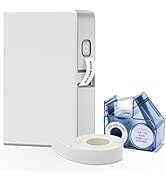 Professional Color Label Maker B18 with Tape, 0.6 Inch Portable Bluetooth Thermal Transfer Printe...