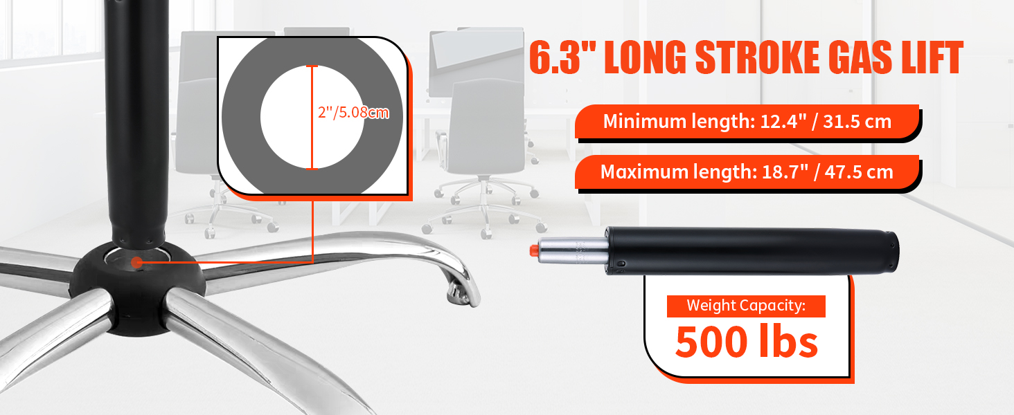 6.3&amp;#34; Long Stroke Gas Lift