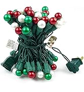 BOHON Christmas Lights Indoor 19FT 70 LED Outdoor String Lights with Pearlized Glass Bulbs UL Cer...