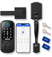 DESLOC B200 Smart Front Door Lock Handle Set, Fingerprint &amp; App Control | Fingerprint, Bluetooth ...