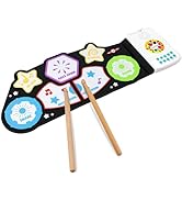 ROCKSOCKI Toddler Kids Drum Set, Musical Instruments Toys for Toddlers Kids Sensory Toys, Roll-up...