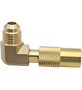 METER STAR 1/4' RV Quick Connect Adapter Fitting with Elbow for Blackstone 17 Inch and 22 Inch Pr...