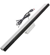 Sensor Bar for Wii and Wii U, Replacement Wired Infrared Ray Sensor Bar for Nintendo Wii and Wii ...