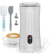 CookSwift Milk Frother, 4-in-1 Milk Steamer and Frother, 8.1oz/240ml Automatic Warm and Cold Foam...