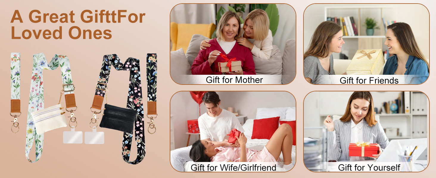 QIOFEARTH Clip and Go Strap for Phone with Wallet Crossbody